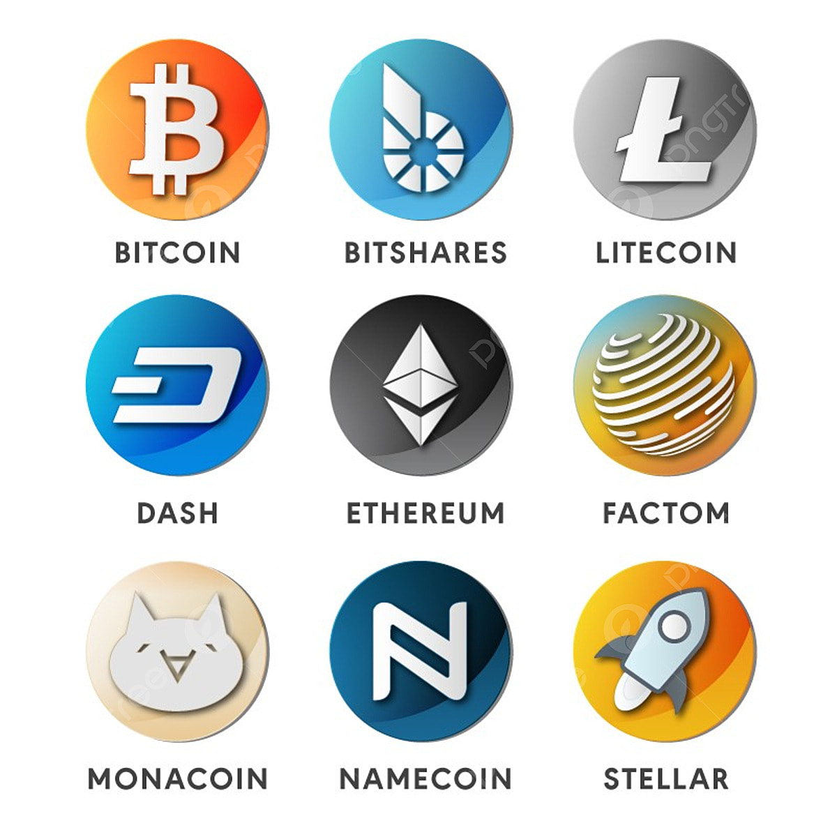Crypto Currency Coin Vector Design Images, Pack Of 3d Crypto Currency ... Crypto Currency Coin Vector Design Images, Pack Of 3d Crypto Currency ...